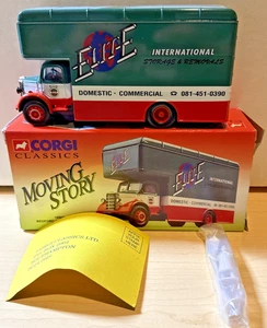 Corgi Classic  #18302 MOVING STORY Bedford Pantechnicon ELITE INTERNATIONAL - Picture 1 of 3
