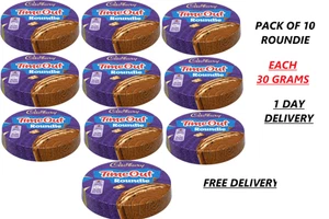 Cadbury Time Out Roundie, Multipack of 10 x 30 g, Thick Chocolate Covered Wafer - Picture 1 of 8