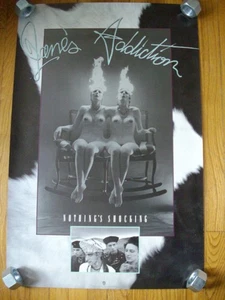 RARE 1988 JANE'S ADDICTION NOTHING'S SHOCKING ORIGINAL WB RECORDS PROMO POSTER! - Picture 1 of 7