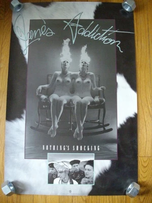 RARE 1988 JANE'S ADDICTION NOTHING'S SHOCKING ORIGINAL WB RECORDS PROMO POSTER! - Image 1 of 4
