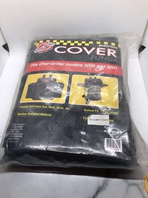 Cubierta de parrilla de gas de 3 quemadores Char-griller 3055 para ahumador de barbacoa 3000 y 3001 Foto 1 de 4