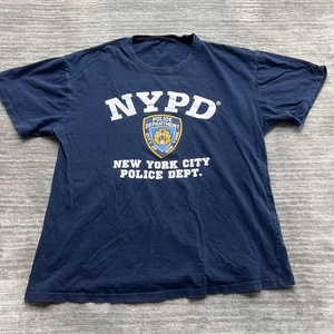 NYPD Hemd Größe M Herren New York Police Department Finest Law Enforcement Blau - Bild 1 von 6