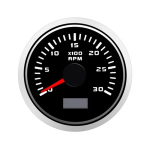 Tacómetro 52 mm velocímetro medidor LCD reloj de horas 0-3000 rpm para coche barco camión - Imagen 1 de 11
