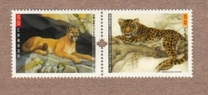 COUGAR, PUMA LEOPARD, PANTHER = JOINT ISSUE CHINA-Canada 2005 #2123a MNH PAIR - Imagen 1 de 1