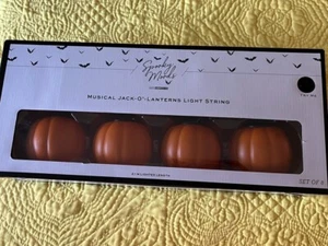 You Choose!Gemmy Halloween Pumpkin / Ghost Musical LED Projection String Lights - Picture 1 of 6