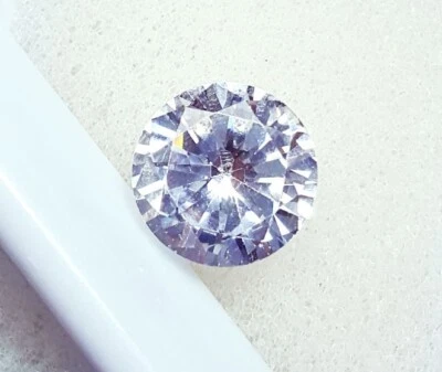 Loose Gemstone Cambodian White Round Zircon 5.00 Ct With Free Gift - Image 1 of 4