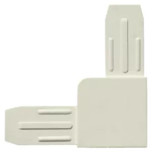 Eckverbinder aus Kunststoff für Insektenschutzsysteme in weiß T6213_01 - Bild 1 von 2