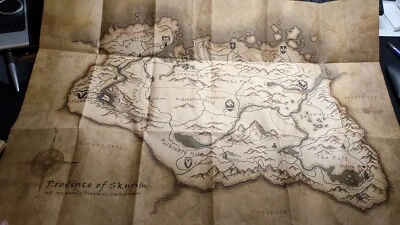 Original Province Of Skyrim Textured Map 2011 - Image 1 of 2