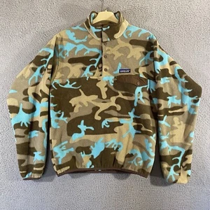 Suéter Patagonia Para Hombres Pequeño Synchilla Snap T Polar Pullover Camuflaje Ligero - Imagen 1 de 10