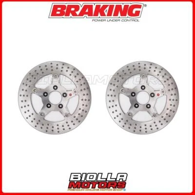 KIT DISCHI FRENO ANTERIORE BRAKING HARLEY DAVIDSON FLTRX ROAD GLIDE CUSTOM 1690  Foto 1 de 4