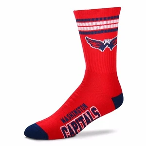 Washington Capitals 4-Stripe Deuce Socks Shoe Size 10-13 - Picture 1 of 1