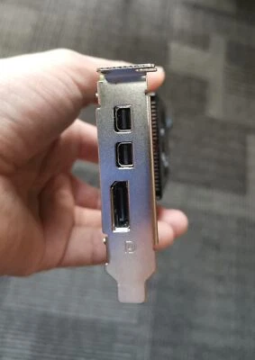 NEW Low Profile bracket for AMD Radeon RX 550 R9J9P 6J78X RX 640 graphics card - Image 1 of 4