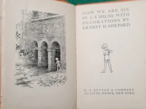 NOW WE ARE SIX ~ A. A. MILNE ~ First British Edition 1927 hc Winnie the Pooh - Picture 1 of 9