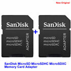 2Pcs X 100% Genuine Sandisk Samsung Microsd Microsdhc Microsdxc Card Adapter
