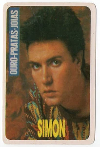 1986 Portugese Pocket Calendar UK Duran Duran Singer Simon Le Bon - Picture 1 of 2