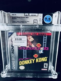 SEALED Donkey Kong WATA  A+ 7.5 Classic Nes Series] (Nintendo Game Boy Advance)