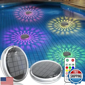 Solar Rechargeable Floating Pool Lights(2 Pack), Pool Lights That Float with - Picture 1 of 5