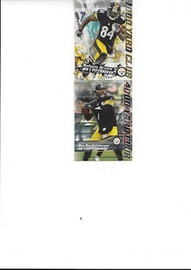 2014 Topps 1000 & 4000 Yard Steelers LOT 2 Ben Roethlisberger Antonio Brown - Picture 1 of 1