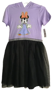 Disney Minnie Mouse Halloween Themed Dress Girls Size XL (14-16) Hooded Ears Bow - Picture 1 of 11