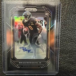 2022 panini chronicles black/orange auto brian robinson jr /35