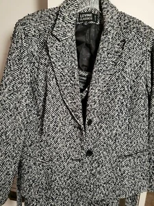 Larry Levine Thick Tweed Skirt Set - Picture 1 of 9