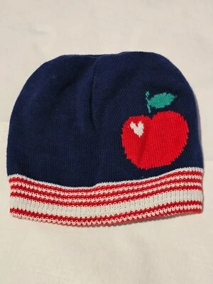 Gorro Baby Old Azul Marino Rojo Manzana Azul Marino Talla 12-24 Meses 100% Algodón  Foto 1 de 4