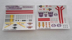 Juego de calcomanías de etiqueta Transformers MP-11 Starscream - Imagen 1 de 4