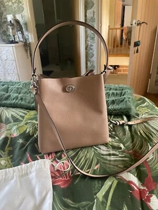 Coach Charlie Bucket Bag - Sand Taupe Leather only used once - Picture 1 of 6