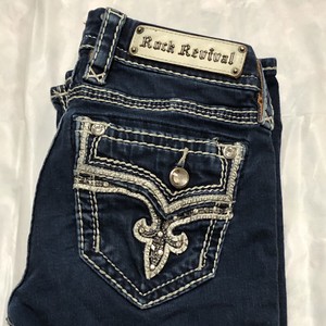 Las mejores ofertas en 29 de algodón en la entrepierna Rock Revival bajo  (6.5-8.5 in) Rise Jeans para Mujeres | eBay