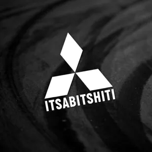 Mitsubishi Style Car Sticker Decal - Funny Bumper or Window Vinyl Die Cut JDM - Picture 1 of 2