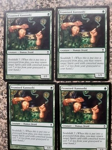MTG 4 x Promised Kannushi - Saviors of Kamigawa - Picture 1 of 1