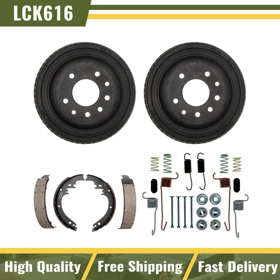 Rear Brake Drums & Brake Shoes Hardware Fits 1971 1972 Chevrolet Brookwood - Image 1 of 4