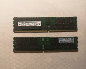 64GB HP Smart Memory Micron DDR4 PC4-2133 ECC RDIMM HP ProLiant Gen9 Servers UK - Picture 1 of 5