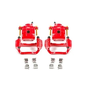 Power Stop Rear Red Calipers w/Brackets - Pair For 08-15 Toyota Sequoia - Afbeelding 1 van 2