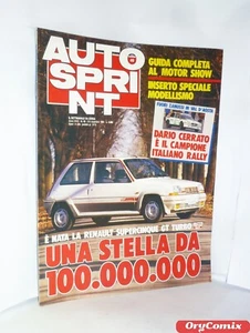 AUTO SPRINT - NO. 49 - 2-8 DECEMBER 1986 LA RENAULT SUPERCINQUE GT TURBO MAGAZINE - Picture 1 of 2