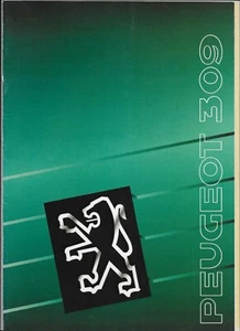 1990 Peugeot 309 car brochure: UK-market Peugeot 309 range including 309 GTI - Picture 1 of 21