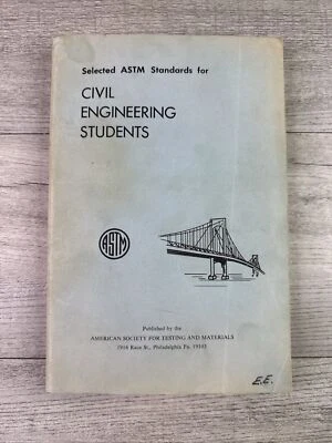 Vtg 1965 Selected ASTM Standards for Civil Engineering Students USF Paperback - Image 1 of 4