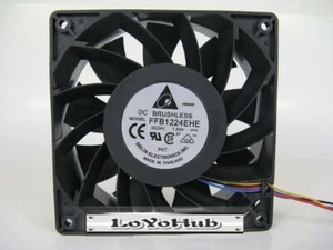 DELTA 12CM DC 24V 0.75A inverter cooling fan 120*120*38mm FFB1224EHE - Picture 1 of 3