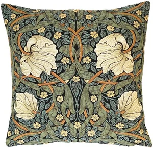 WILLIAM MORRIS PIMPERNEL BELGIAN TAPESTRY CUSHION COVER 18" 47CM, SAGE 10238 - Picture 1 of 7