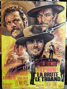 GOOD THE BAD & THE UGLY ( 2 on 1 ) "2" LARGE POSTERS 47” X 63” MOUNTED & SEALED - Picture 1 of 2