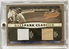 His Jersey# George Brett 02 Fleer Ballpark Classics GU Jersey & Bat 005/100