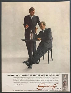 19558 Actor Joseph Cotten Double Image photo Smirnoff Vodka vintage print ad - Picture 1 of 1