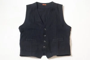 BARENA VENEZIA Black Wool Vest Mens Size 54 - Picture 1 of 9