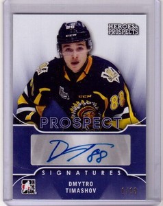 DMYTRO TIMASHOV 15/16 Leaf Prospects PURPLE Auto Autograph /10 Rookie Signatures