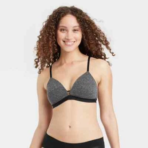 Auden Women's The Everyday Wirefree Bra Gray Size 38DD - Picture 1 of 7