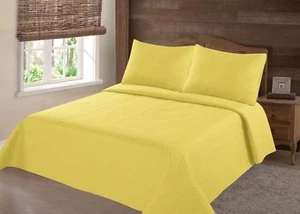 2/3 PC Stippling Stitch Bed Dressing Bedding Quilt Set Bedspread W/Shams NENA - Picture 1 of 143