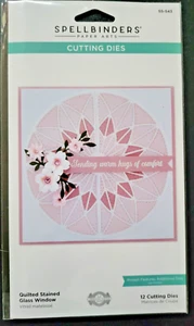 SPELLBINDERS Modello di fustella per taglio finestre in vetro colorato trapuntato S5-543 - Foto 1 di 2