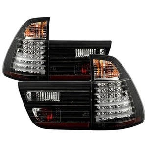 For BMW E53 X5 00-06 4PCS LED Tail Lights Black Clear 5000781 Spyder - Picture 1 of 12