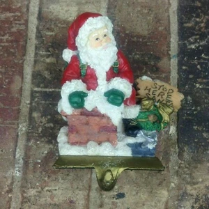 Santa's World XMAS Stop Here Santa Down the Chimney Medias Ponderadas en buen estado - Imagen 1 de 6