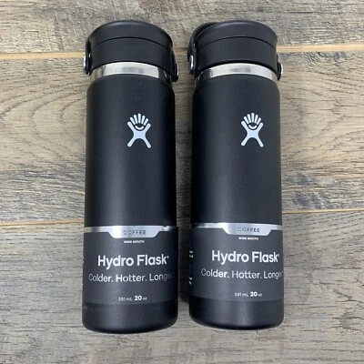 Hydro Flask 20 oz Travel Coffee Flask with Flex Sip Lid | Black — Set Of 2 - Image 1 of 4